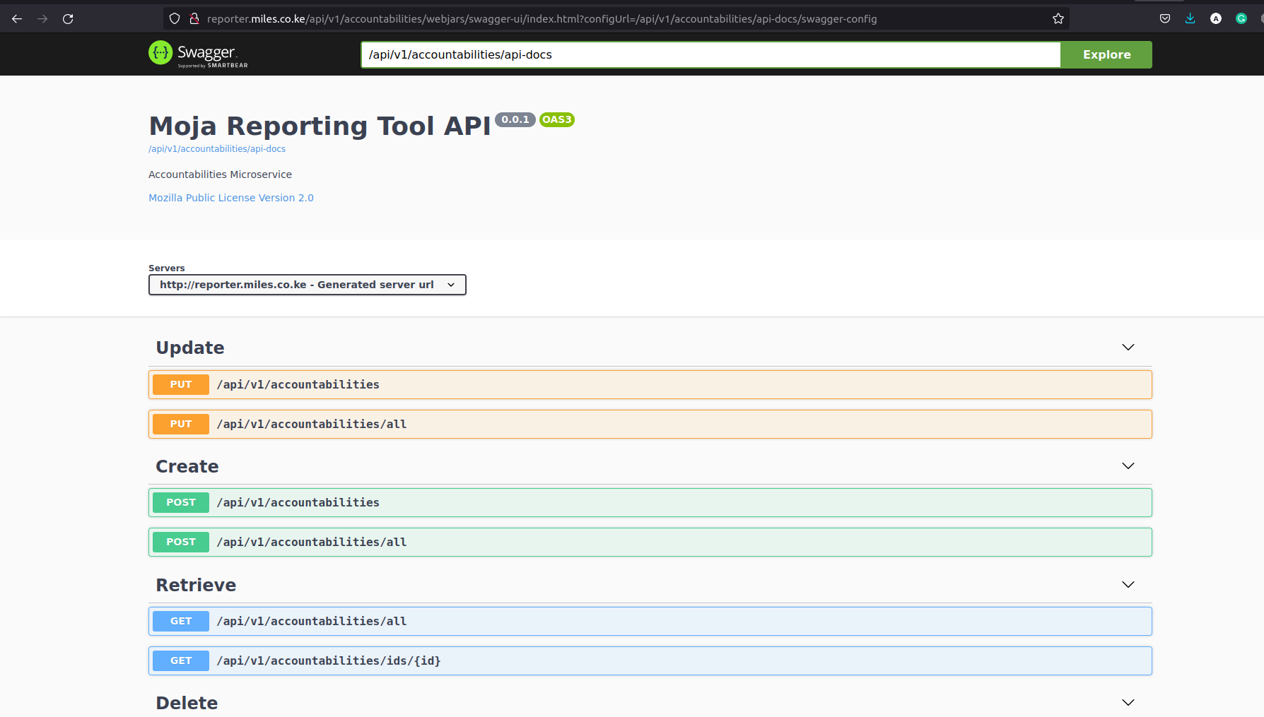 Reporting Tool Microservices up and running!